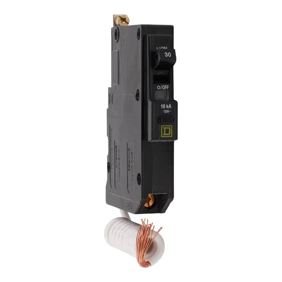 Square D QOB130EPD 30A 1-Pole GFCI Bolt-On Circuit Breaker – Bolt-On – 120V AC