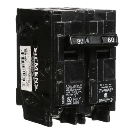 Siemens Q280 80A 2-Pole Thermal-Magnetic – Plug-In – 120/240V