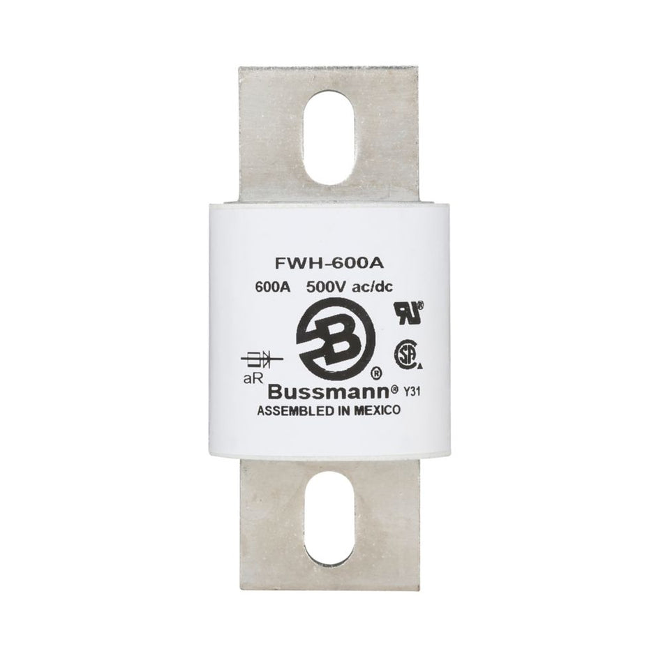 Eaton Bussmann FWH-600A 600A High Speed Fuse – Stud Mount – 1000VDC