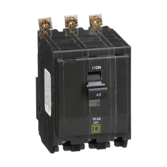 Square D QOB340 40A 3-Pole Standard – Bolt-On – 120/240V