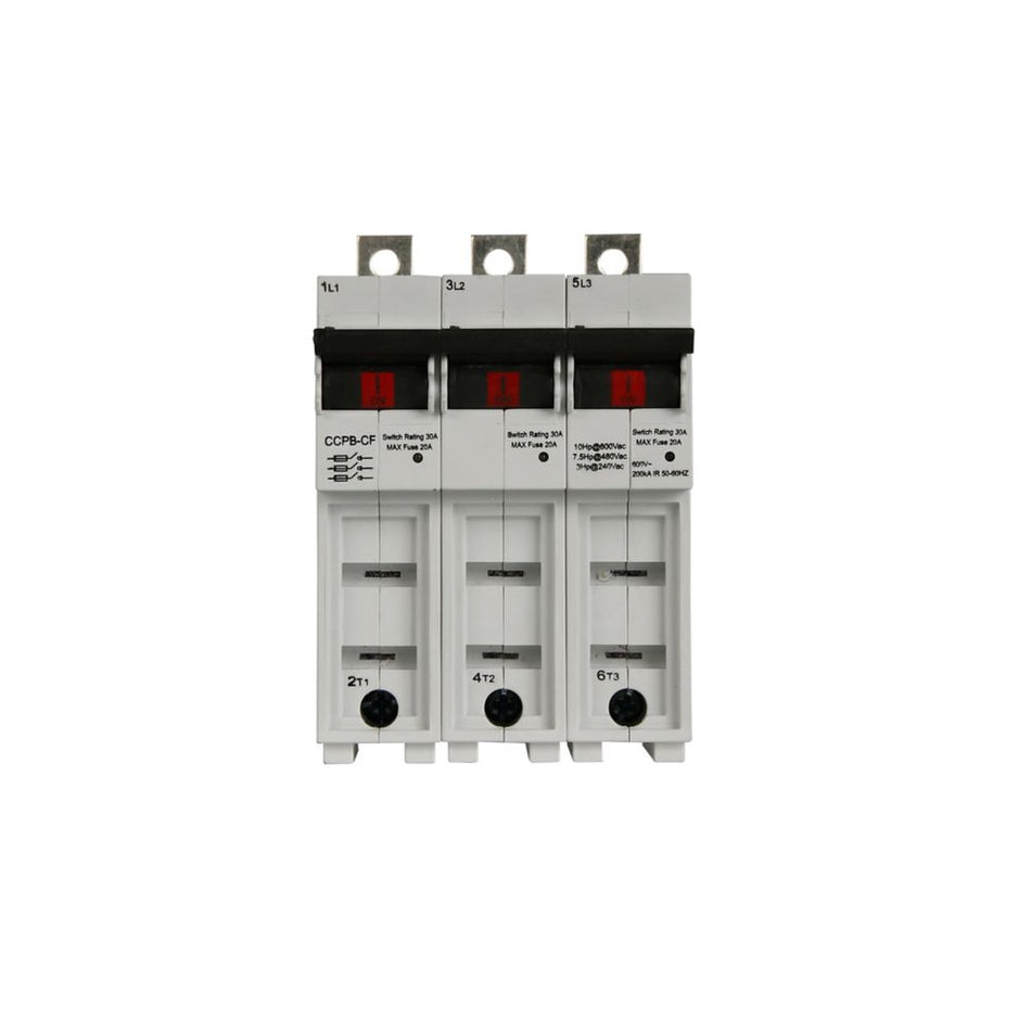 Eaton Bussmann CCPB-3-30CF 30A 3P UL98 Fusible Disconnect – Class CF – 600V – Finger Safe