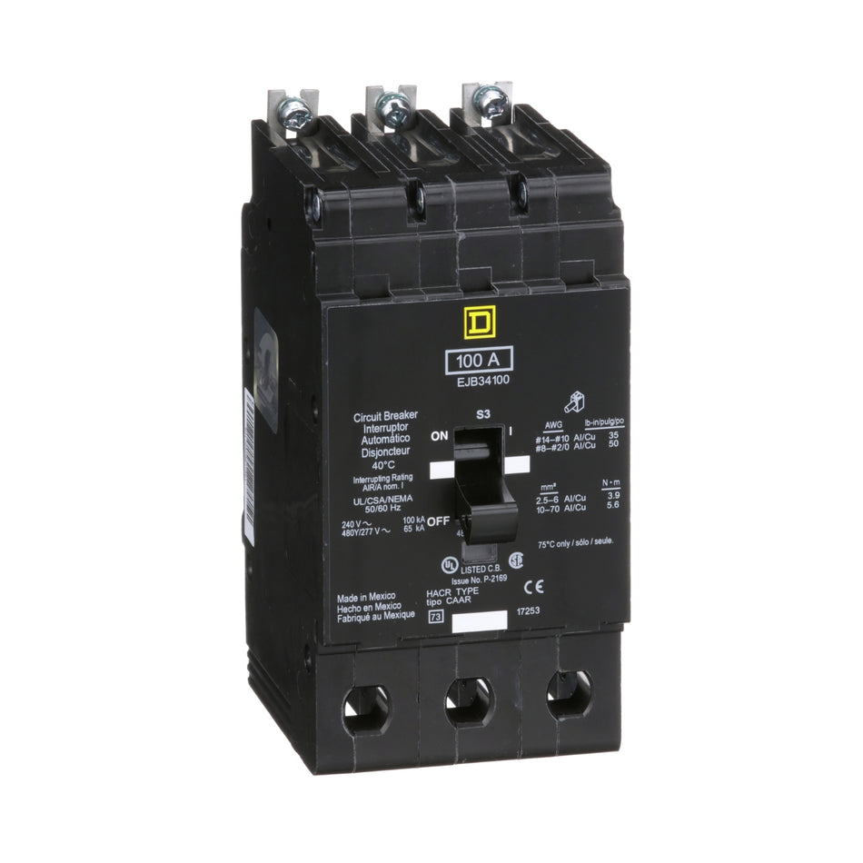 EJB34100 - Square D - Molded Case Circuit Breaker