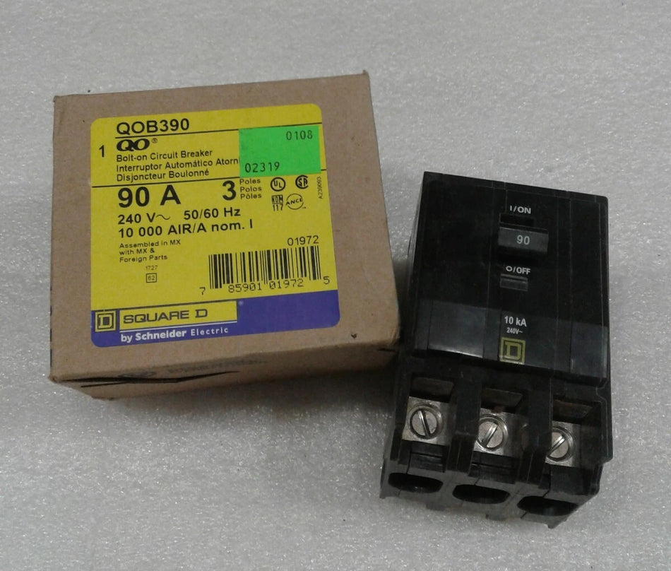 QOB390 - Square D - 90 Amp Circuit Breaker