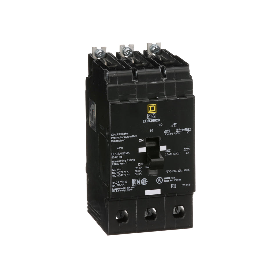 EDB36020 - Square D - Molded Case Circuit Breaker