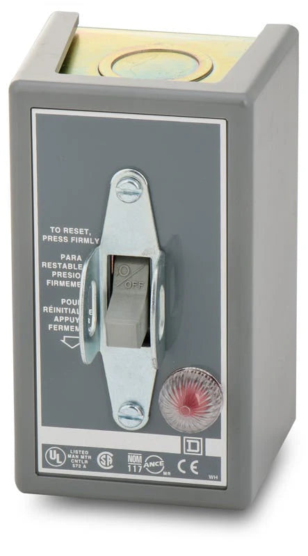 Square D 2510FG1P Motor Starter – Class 2510F – 16A – 1 Pole – 277VAC – Surface Mount – Thermal Protection