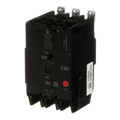 TEY320 - General Electric Bolt-on 480V 20A 3 pole circuit breaker 14kA@480V