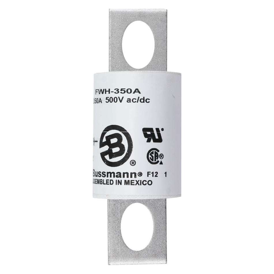 Eaton Bussmann FWH-350A 350A High Speed Fuse – Stud Mount – 1000VAC / 800VDC