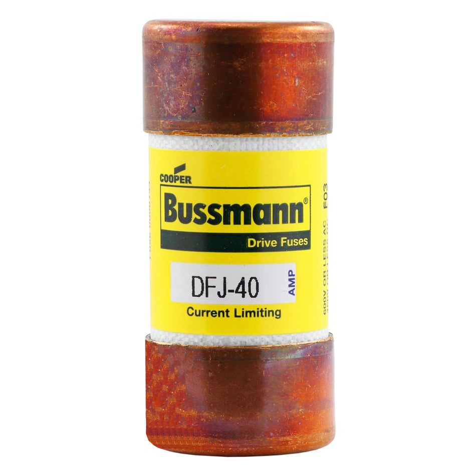 Eaton Bussmann DFJ-40 40A High Speed Fuse – Class J – 600VAC / 450VDC – Clip-Lock