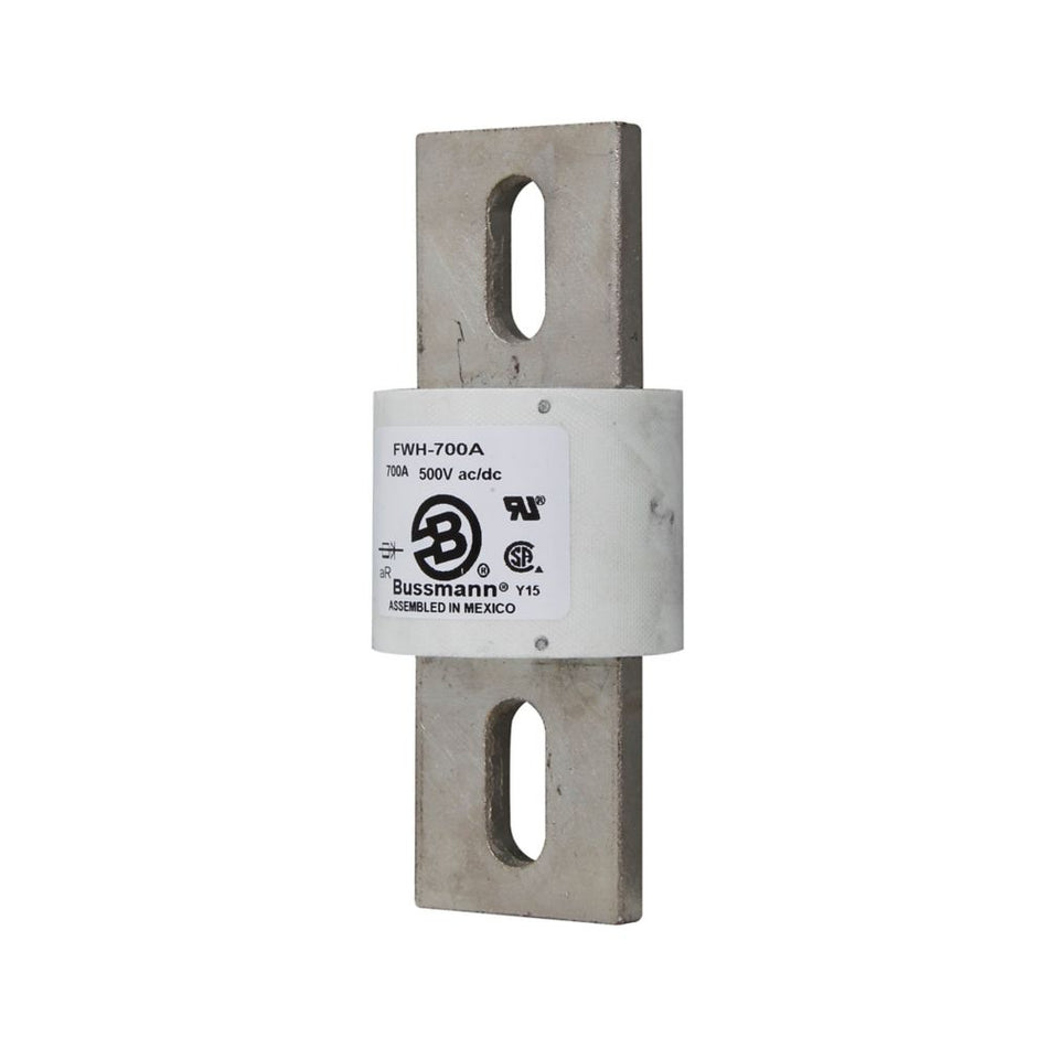 Eaton Bussmann FWH-700A 700A High Speed Fuse – Stud Mount – 1000VAC / 1000VDC