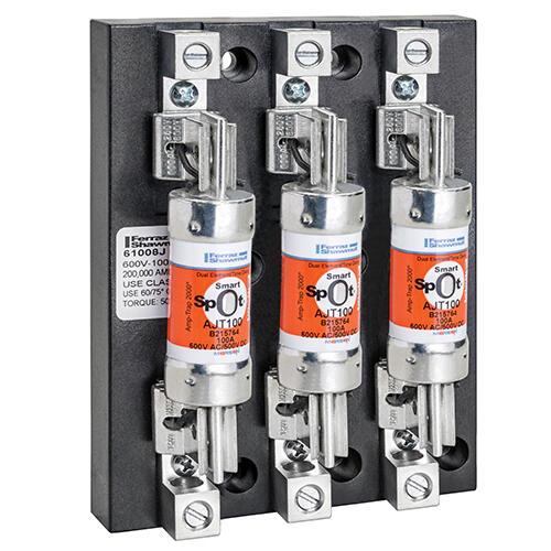 Mersen 61008J 60A Modular Fuse Block – 600VAC – Multi-Pole Stackable Design – Class J/H Compatible System
