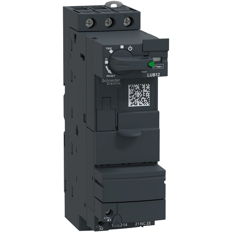 Schneider Electric LUB12 Motor Starter – TeSys Ultra Series – 3 Pole – 12A – 24V Control Voltage – Full Voltage Non-Reversing – Compact Motor Starter