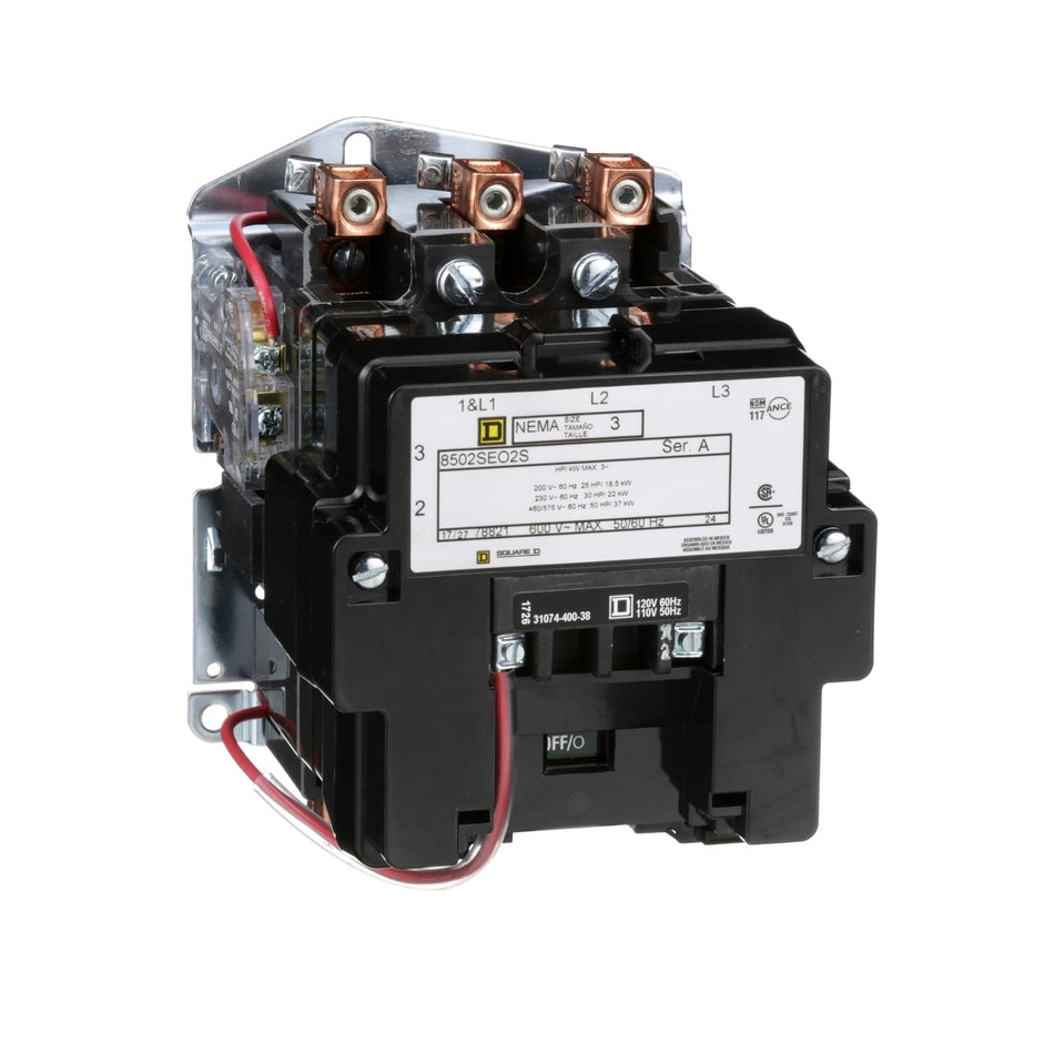 8502SEO2V08 - Square D - 90 Amp 208 Volt Magnetic Contactor
