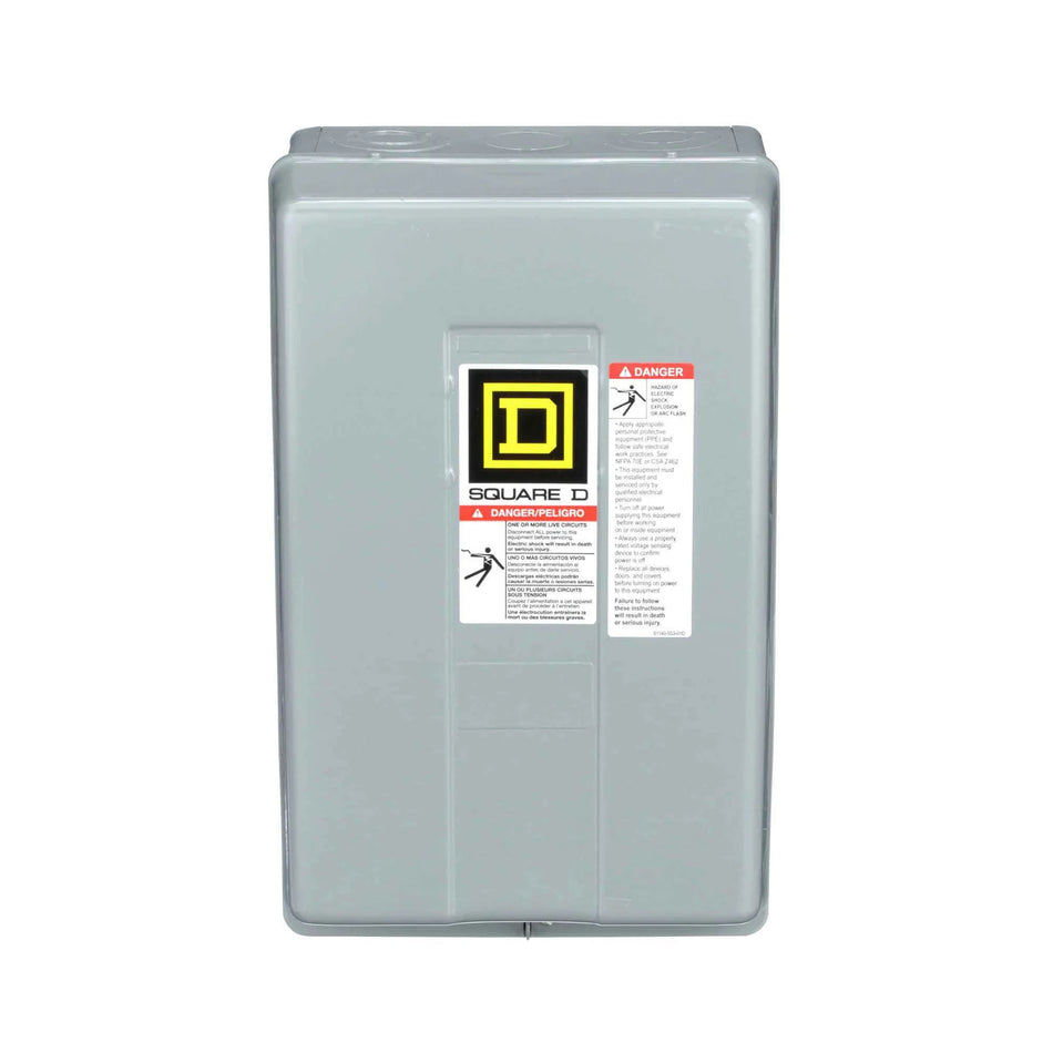 Square D 8903LG80V04 Lighting Contactor – Class 8903 – Type L – 8 Pole – 30A – 3 Phase – 277VAC Coil – NEMA 1 Enclosed