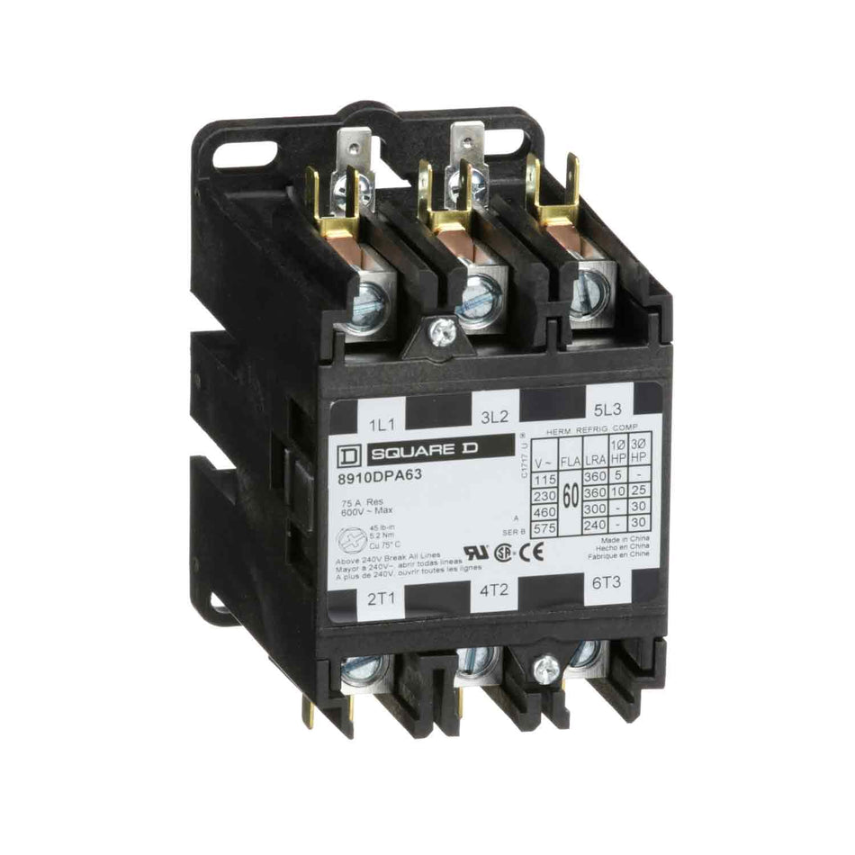 8910DPA63V02 - Square D - 60 Amp Magnetic Contactor