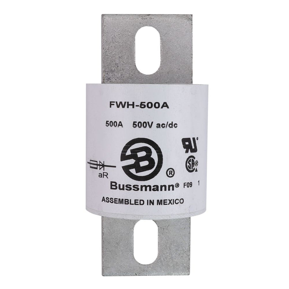 Eaton Bussmann FWH-500A 500A High Speed Fuse – Stud Mount – 750VAC / 750VDC