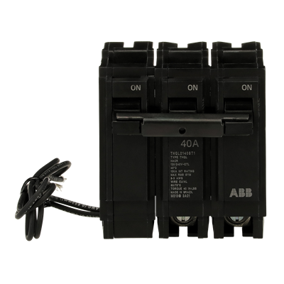 ABB / GE THQMV175WL 175 Amp 4 Pole Main Circuit Breaker – PowerMark Gold Series – 120/240V AC