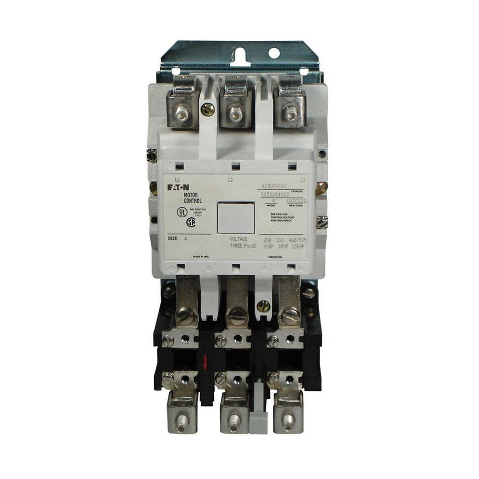Eaton A200M6CAC A200 NEMA Three-Phase Motor Control Contactor
