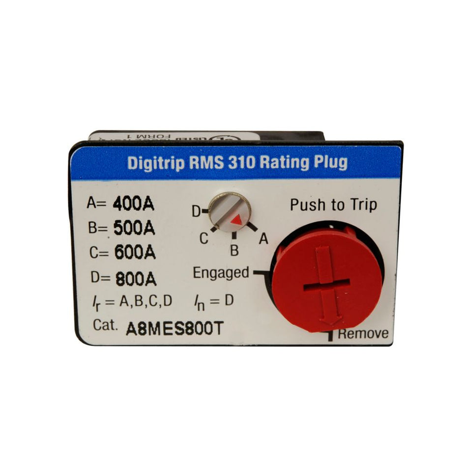 Eaton A8MES800T Digitrip RMS 310 Adjustable Rating Plug – 400–800A