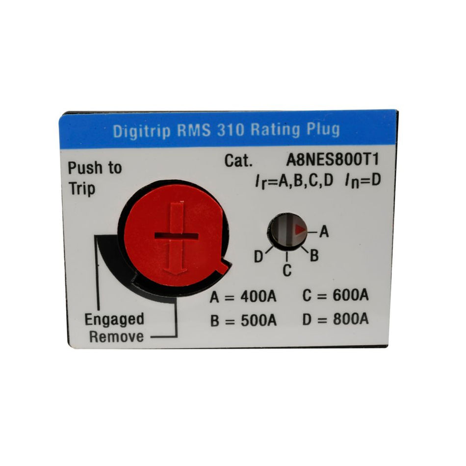 Eaton A8NES800T1 Digitrip RMS 310 Adjustable Rating Plug – 400–800A