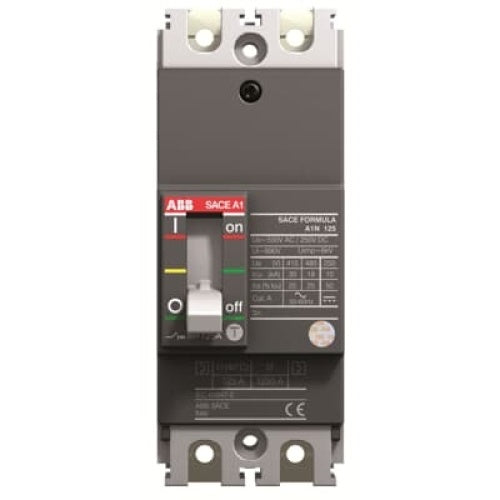 ABB A1N100TW-2 100A 2P Molded Case Circuit Breaker – Thermal Magnetic – 25kA