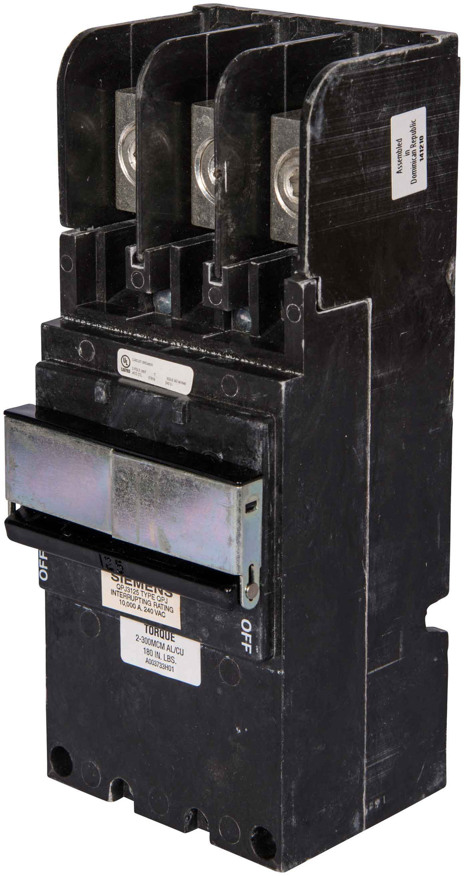 Siemens B2100H00S01 Molded Case Circuit Breaker – 100A – 2 Pole – 120/240V – 22kAIC – Factory-Installed 120V Shunt Trip