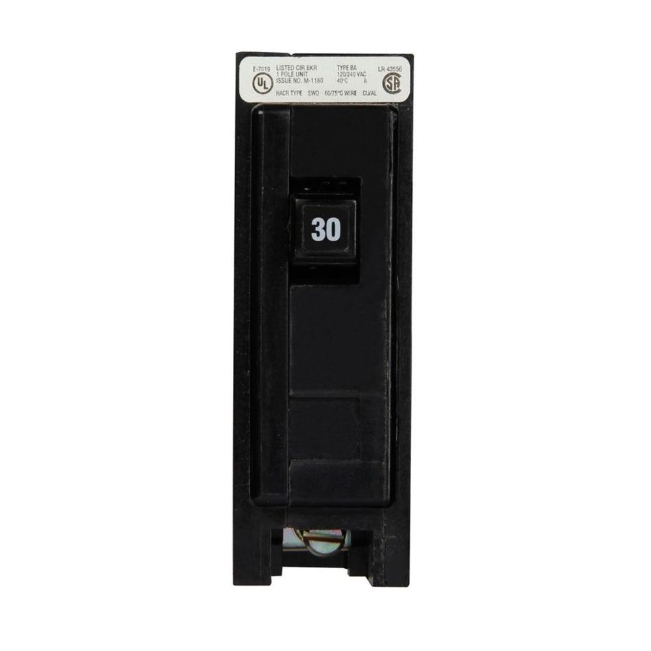 Eaton BAB1030S BAB Thermal Magnetic Circuit Breaker – 30A, 1-Pole, 120/240V