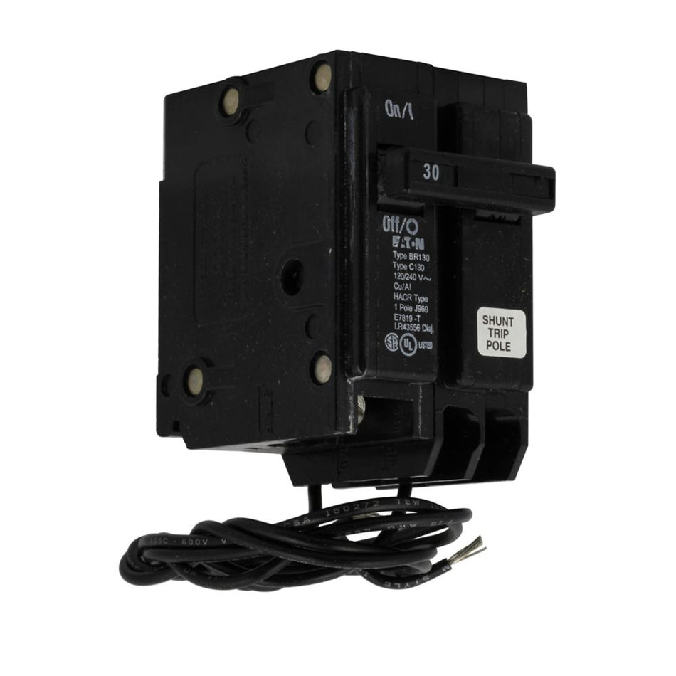 Eaton BR130ST BR Thermal Magnetic Circuit Breaker – 30A, 1-Pole, 120/240V