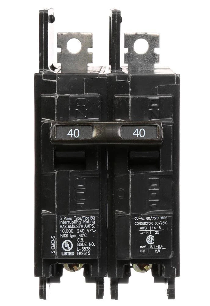 BQ2B040 - Siemens - 40 Amp Circuit Breaker