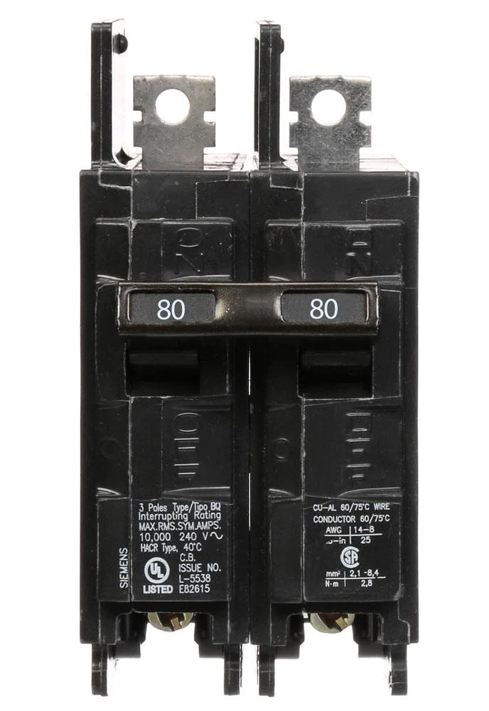 BQ2B080 - Siemens - 80 Amp Circuit Breaker
