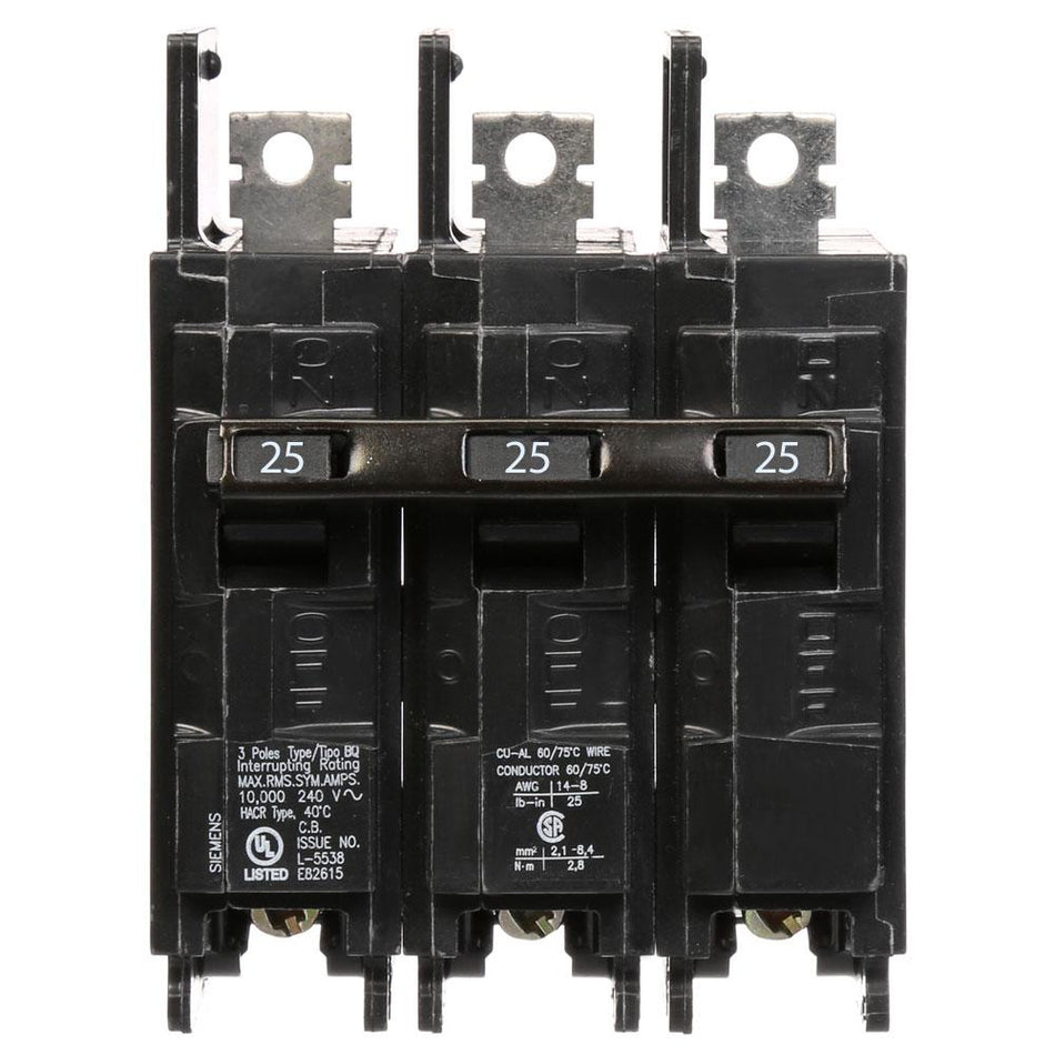 BQ3B025 - Siemens - 25 Amp Circuit Breaker