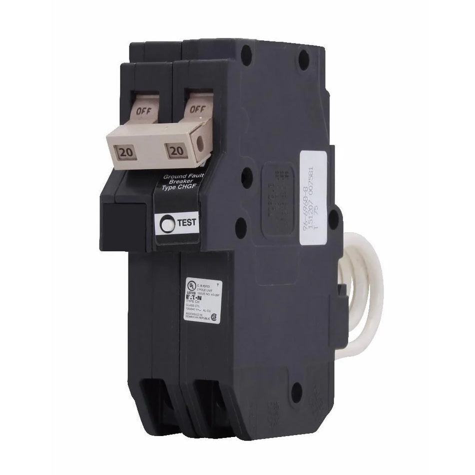 CHN220GF - Eaton - 2P- 20 Amp Ground Fault Breaker