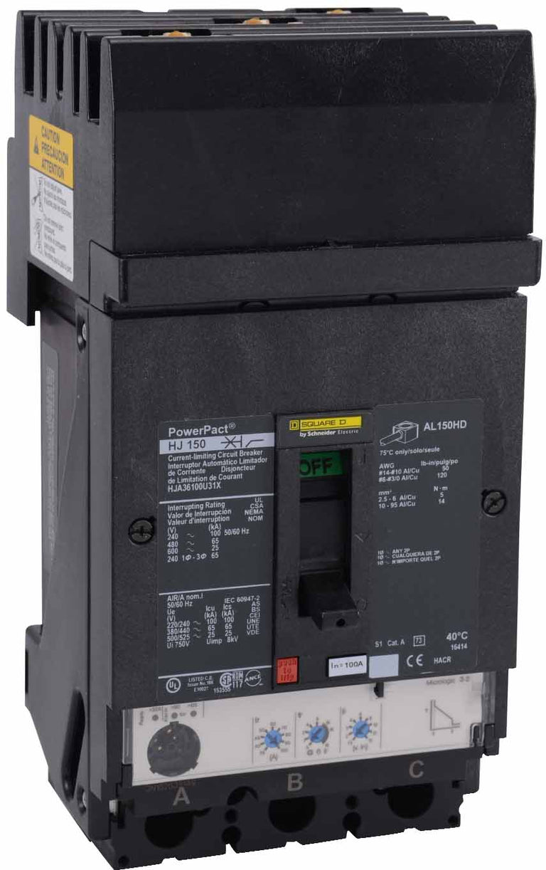 HJA36100U31X - Square D - Molded Case Circuit Breakers