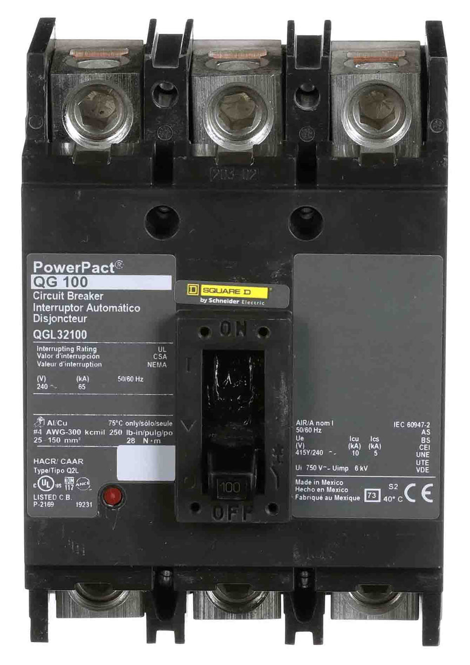 QGL32100 - Square D - Molded Case Circuit Breaker