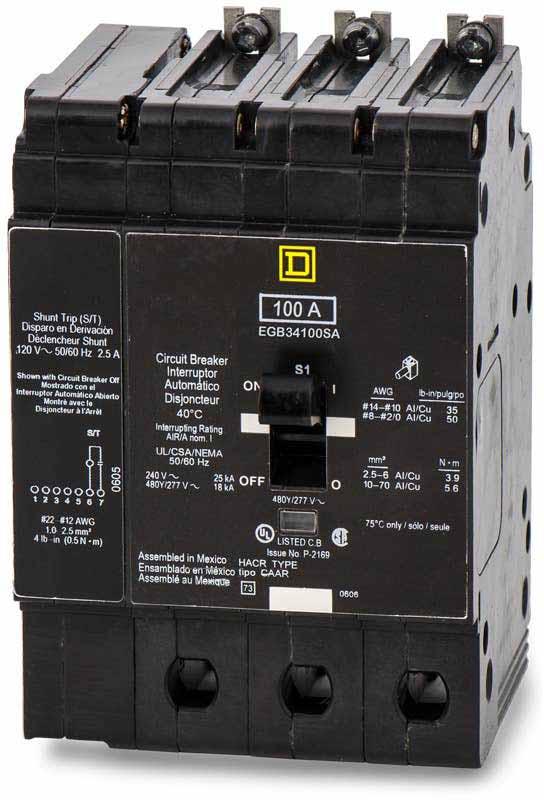 EGB36100SA - Square D - Molded Case Circuit Breakers