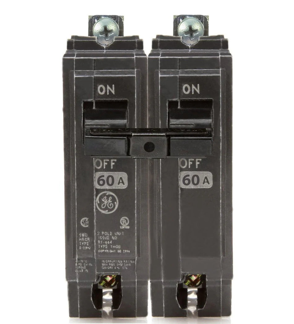 THQB2160 - General Electric Bolt-On 240V 60A 2 pole circuit breaker 10kA@240V