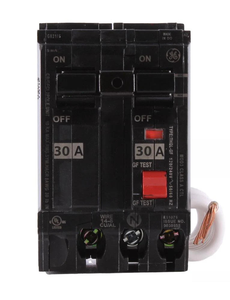 THQL2130GFT - GE - 30 Amp GFCI Circuit Breaker