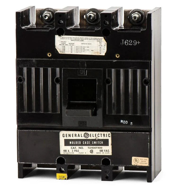 TJJ436125 - General Electric Bolt-on Panelboard 600V 125A 3 pole circuit breaker 30kA@480V