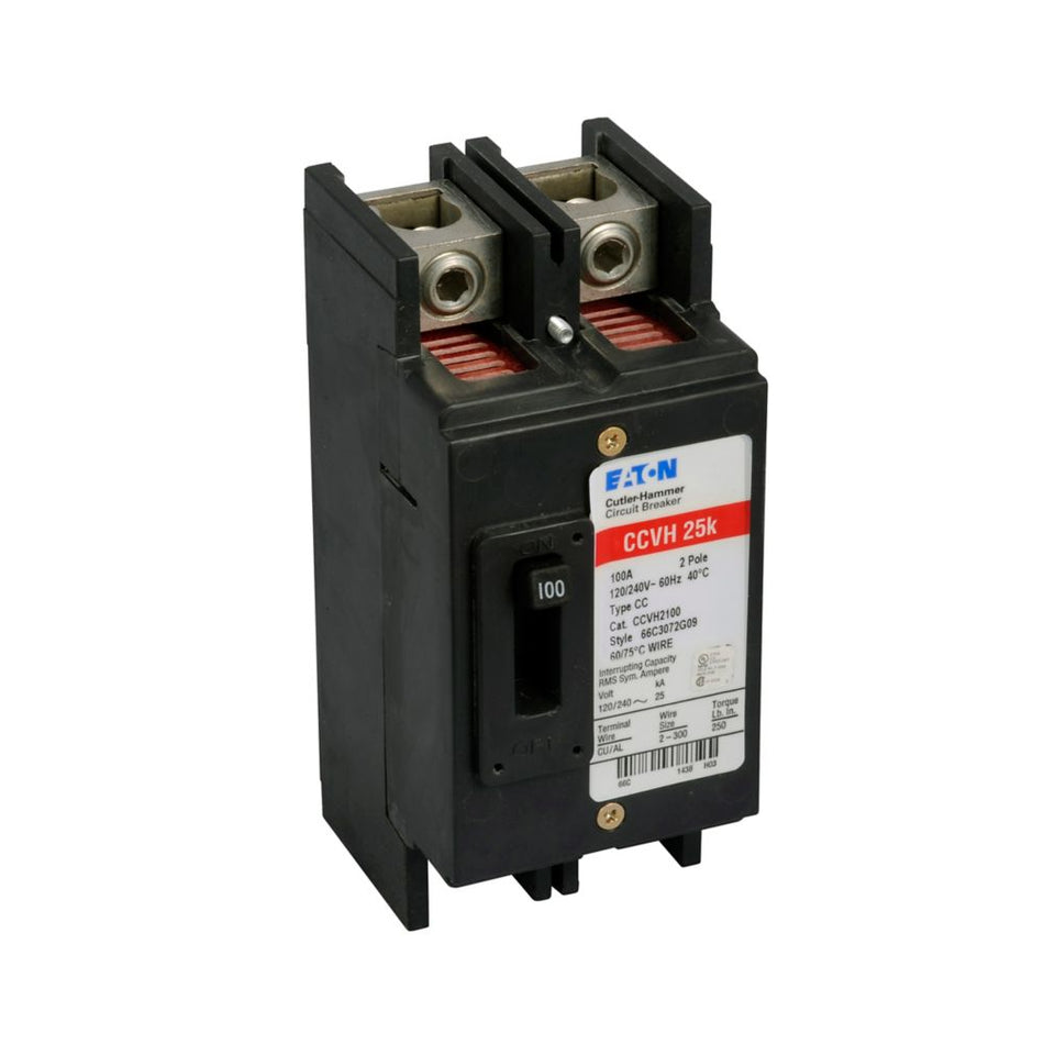 Eaton CCVH2100 CCV Tenant Main Circuit Breaker – 100A, 2-Pole, 120/240V, 25 kAIC