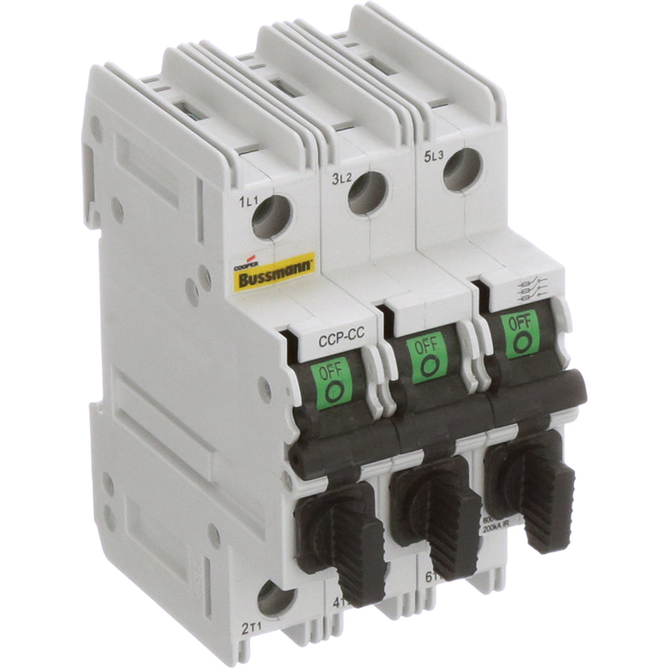 Bussmann CCP-3-30CC 30A 3P Compact Circuit Protector – CCP Series – UL 98 Listed – 600VAC