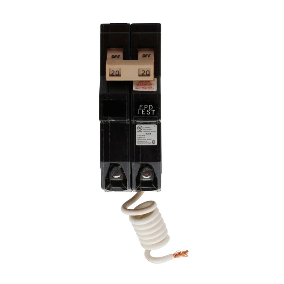 Eaton CH215EPD CH GFCI Circuit Breaker – 15A, 2-Pole, 120/240V, Ground Fault Protection