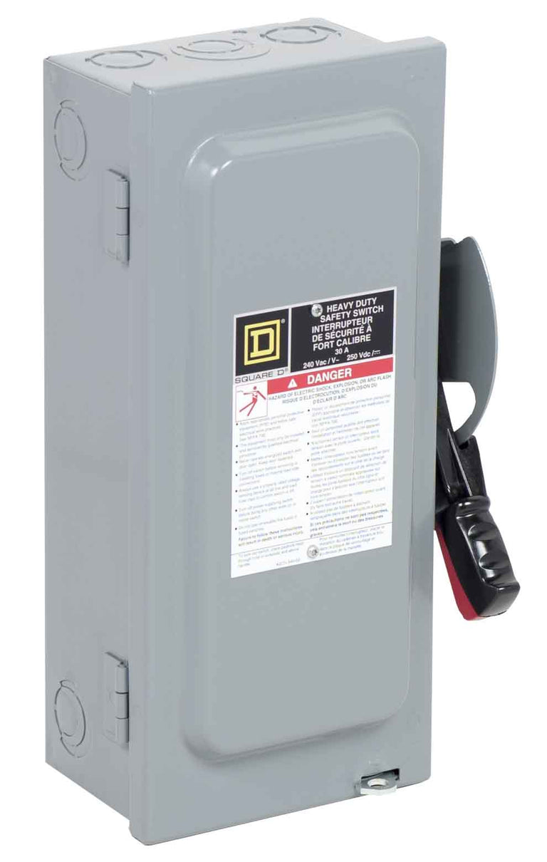 H221N - Square D - 30 Amp Disconnect and Safety Switch