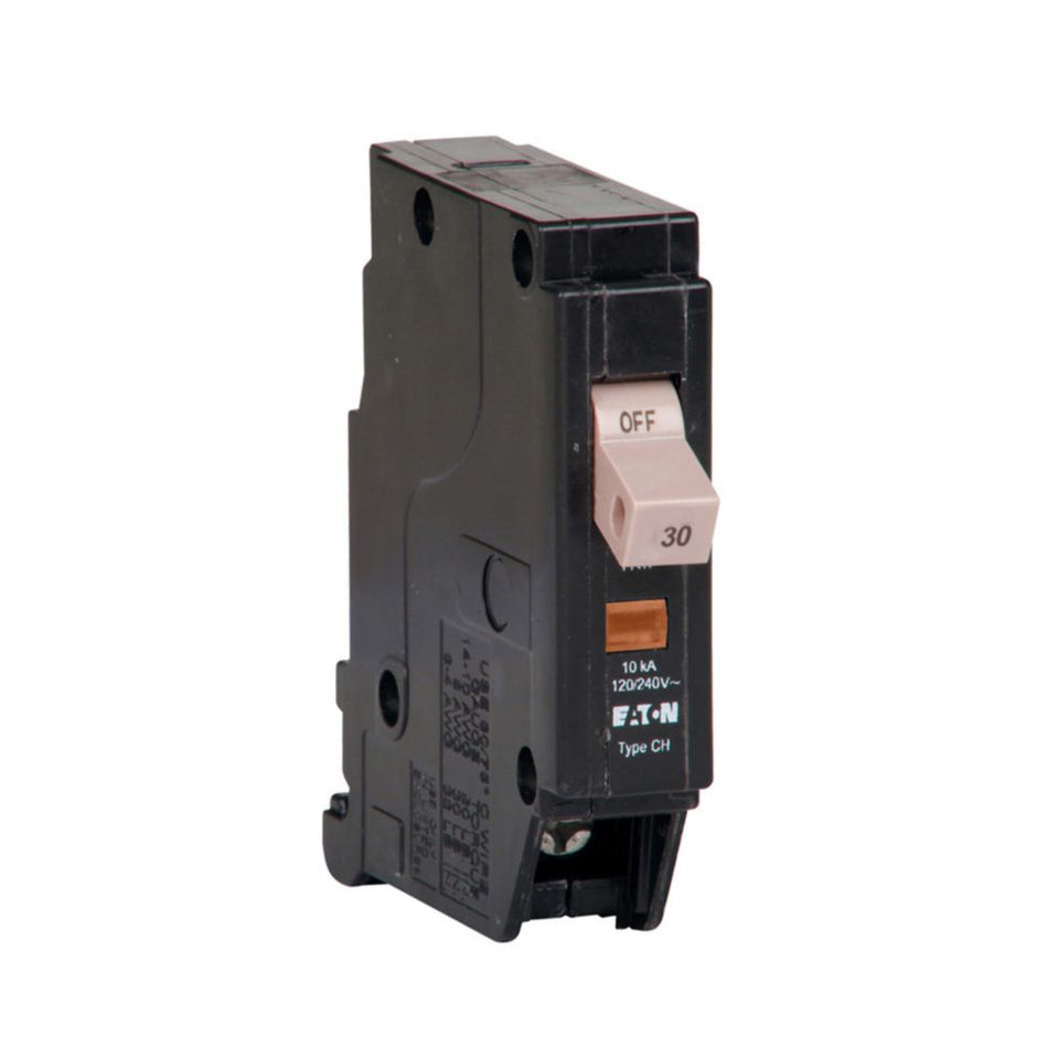 Eaton CHF130ST CH Thermal Magnetic Circuit Breaker – 30A, 1-Pole, 120/240V, Shunt Trip