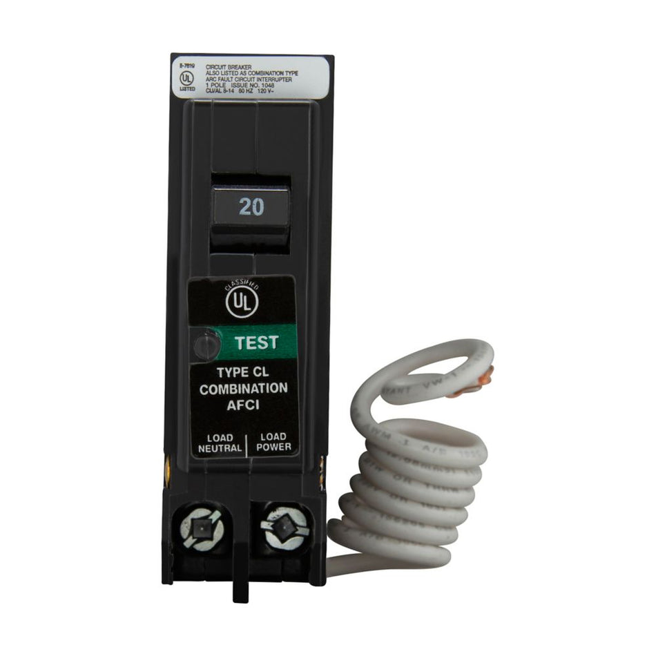 Eaton CLCAF120 Classified AFCI Circuit Breaker – 20A, 1-Pole, Combination Type