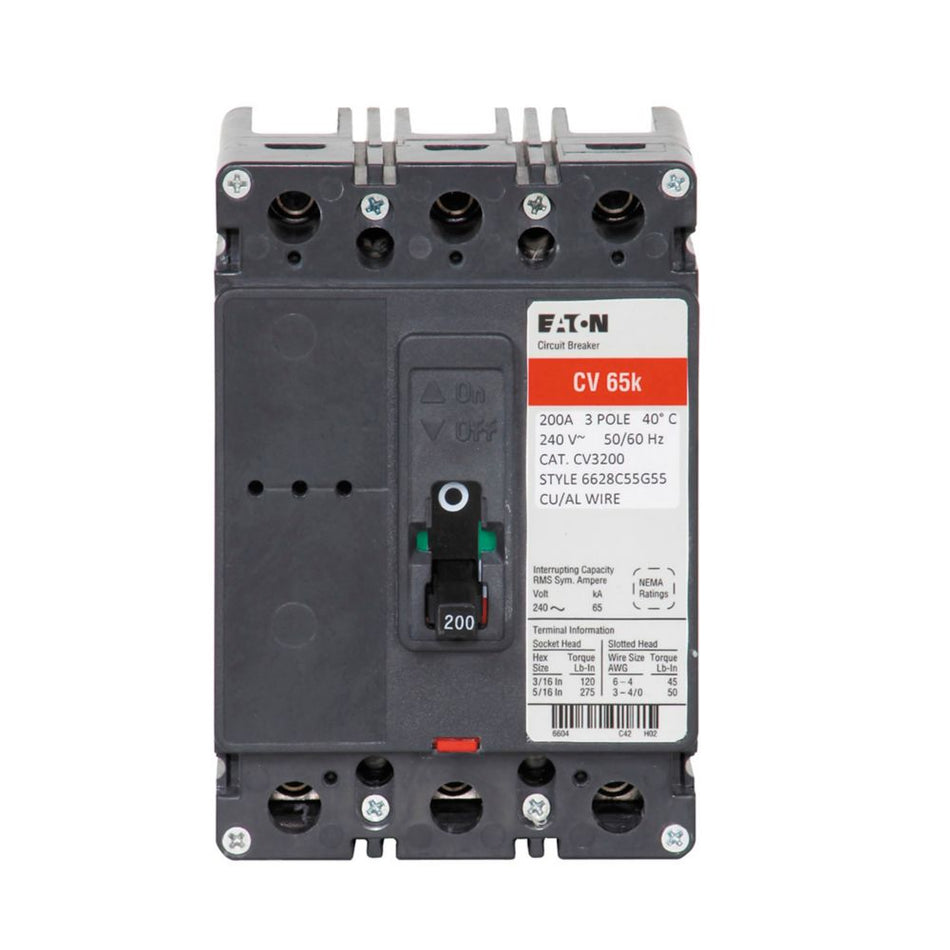 Eaton CVS3175X CCV Tenant Main Breaker – 175A, 3-Pole, 42 kAIC