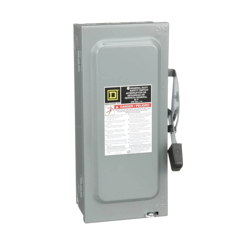D222N - Square D - 60 Amp Disconnect and Safety Switch