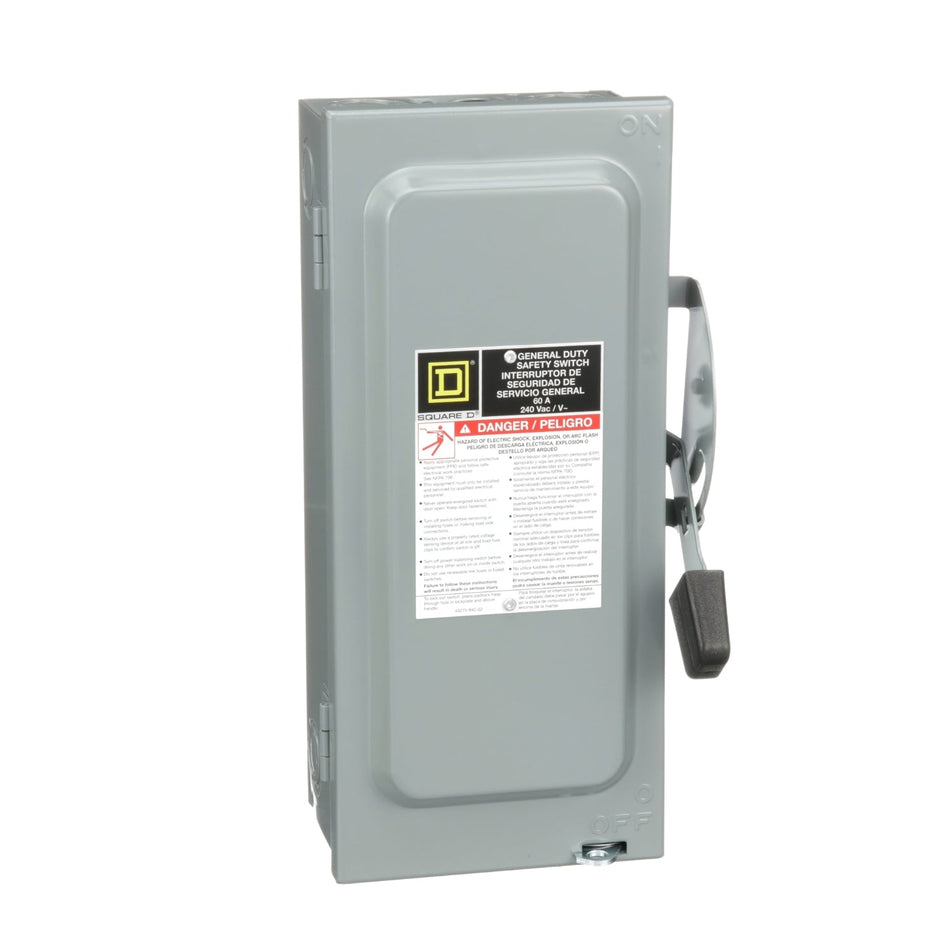 D322N - Square D - 60 Amp Disconnect and Safety Switch