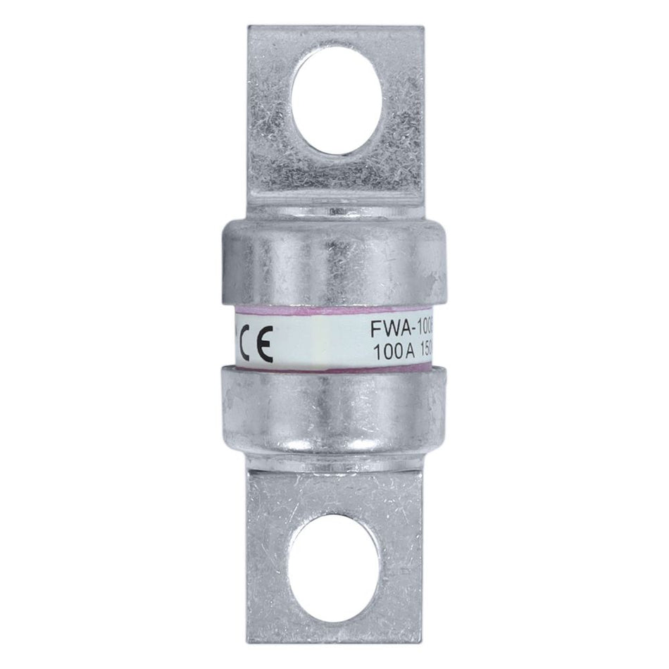 Eaton Bussmann FWA-100B 100A High Speed Cylindrical Fuse – Class aR – 150VAC/DC – Stud Mount