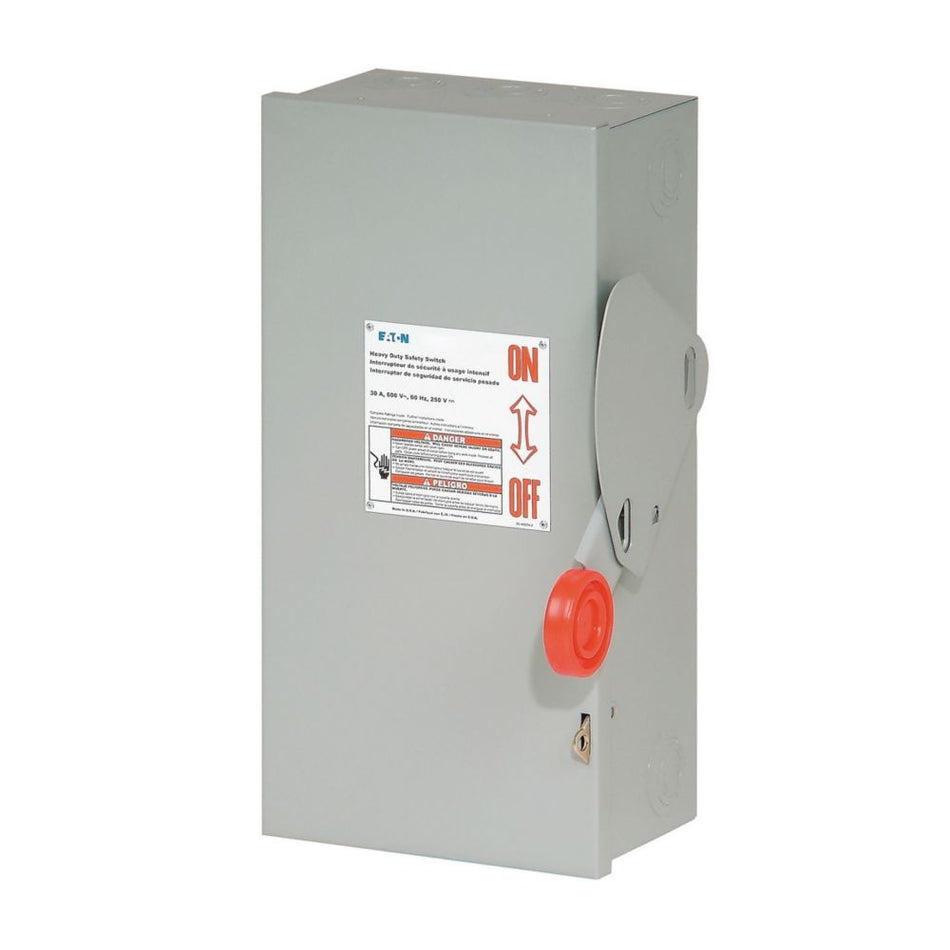 Eaton DH364URK Heavy Duty Non-Fusible Safety Switch – 200A, 3-Pole, 600V, NEMA 3R
