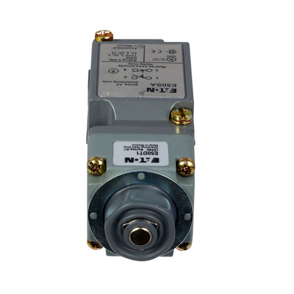 Eaton E50SA E50 NEMA Heavy Duty Plug-In Limit Switch – 10A AC / 1A DC, 1 NO-1 NC