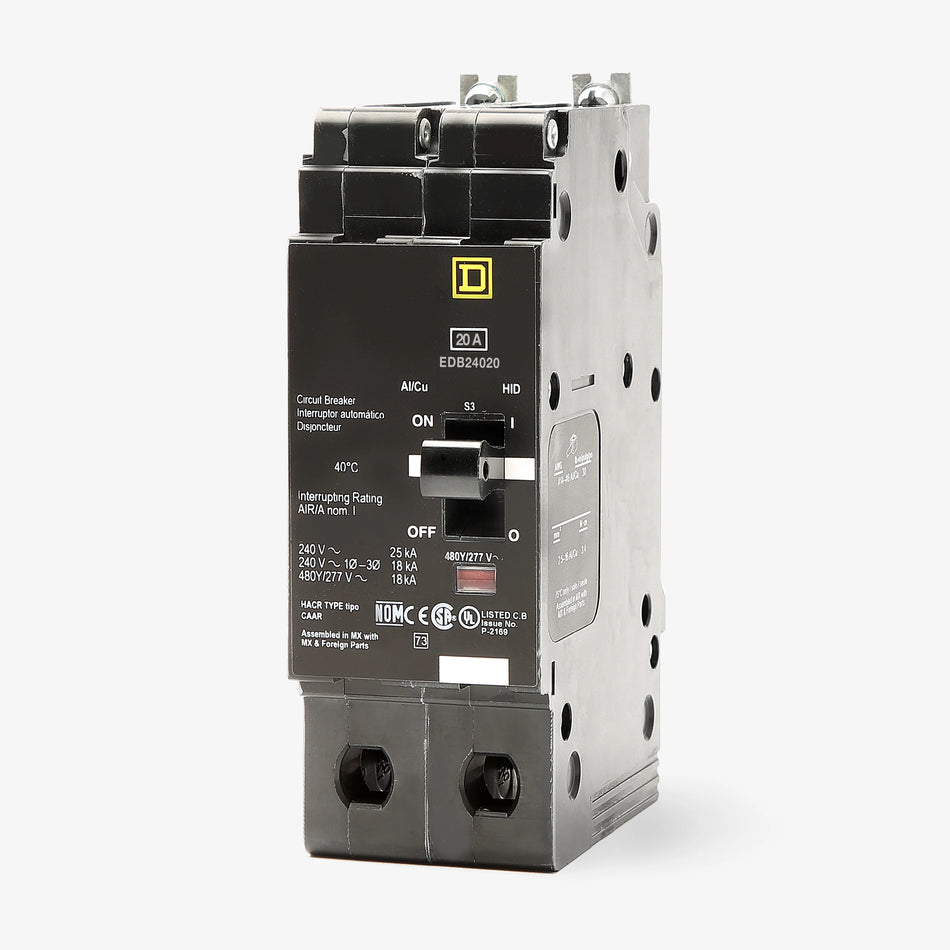 Square D EGB34015SA E-Frame Molded Case Circuit Breaker – 3 Pole – 15A – Bolt-On – Thermal Magnetic – NF Panelboard Compatible